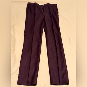 H&M Men Dark Purple Skinny Fit Dress Pant
